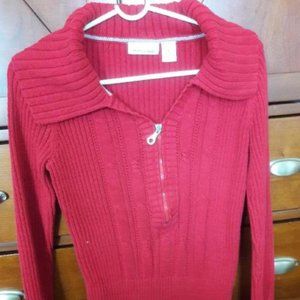 DKNY Red Long Sleeve Women's Sweater
